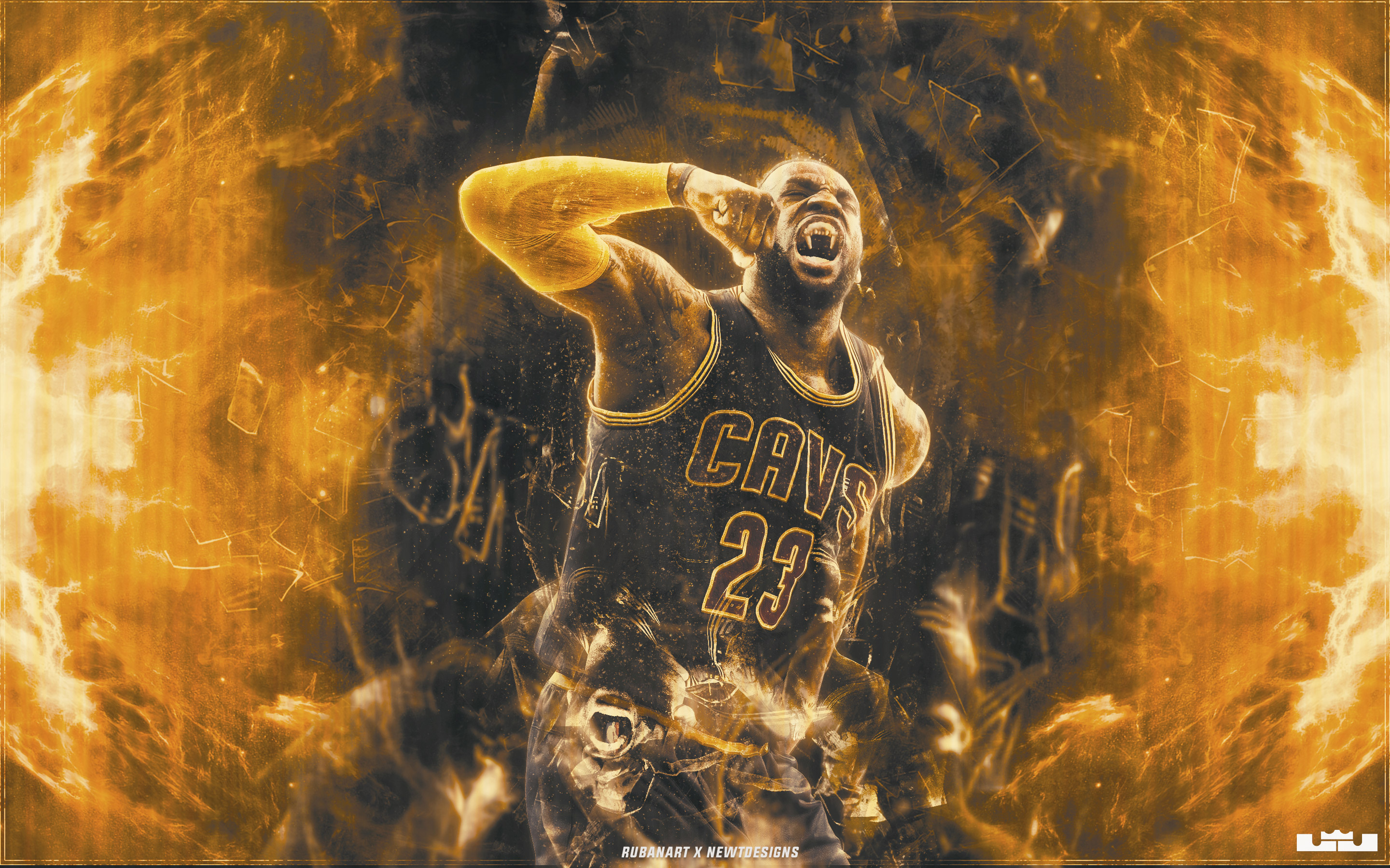 LeBron, James, Wallpaper, With, Cavs