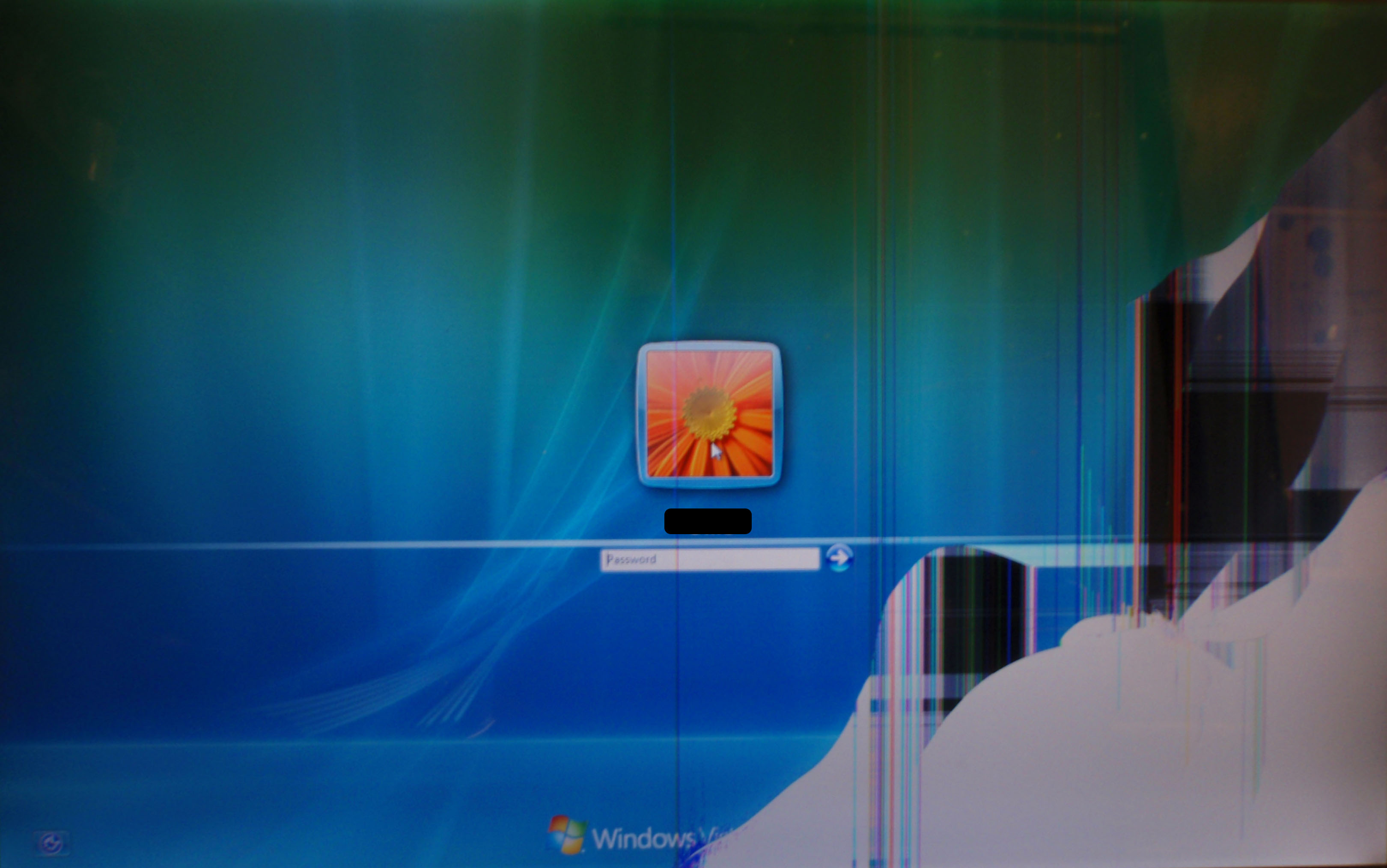 Broken Screen Wallpaper Windows Vista Login