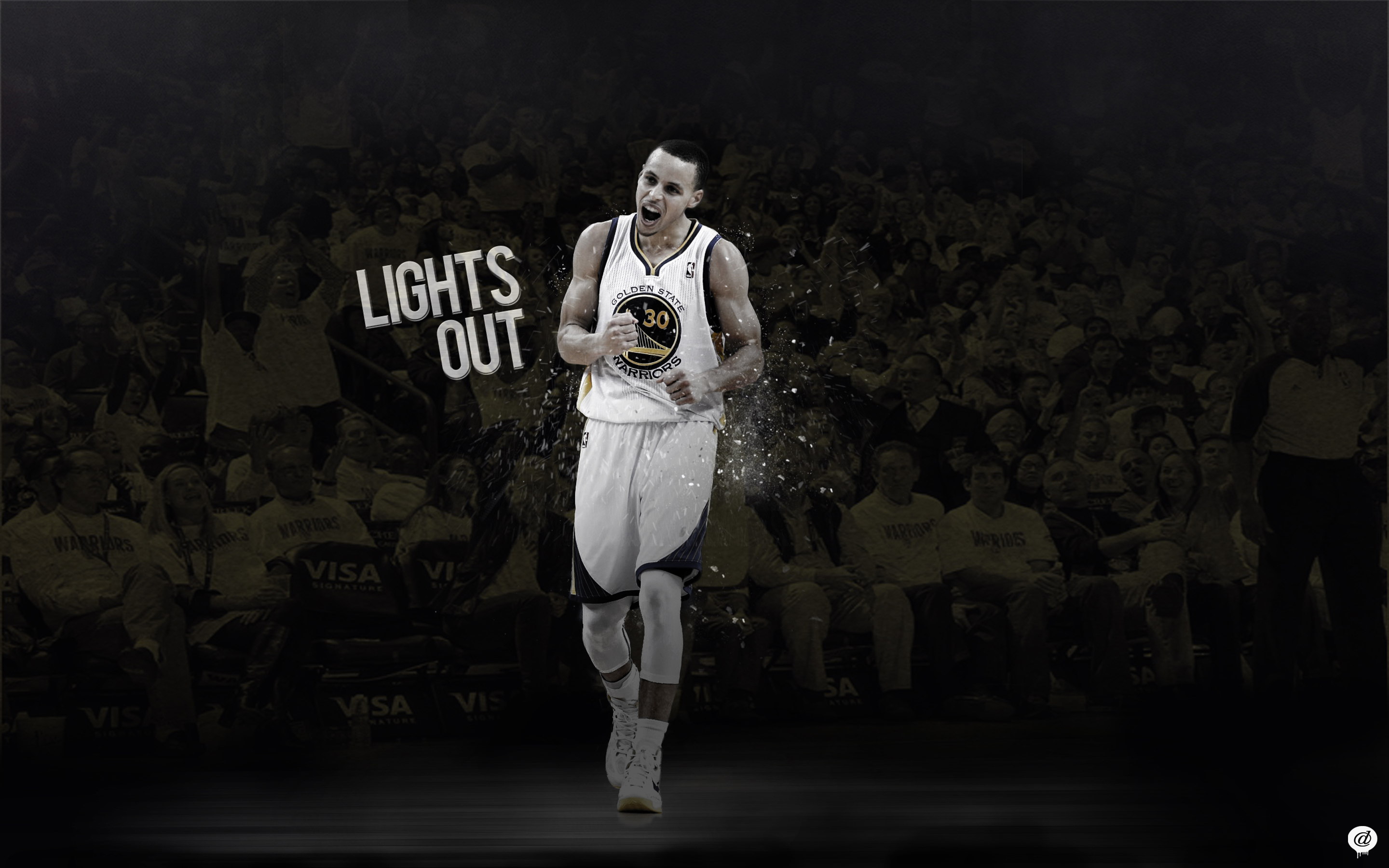 Stephen, Curry, Lights, Out, Wallpaper
