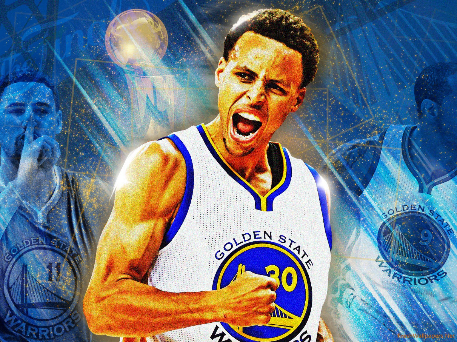 Stephen Curry Warriors Poster