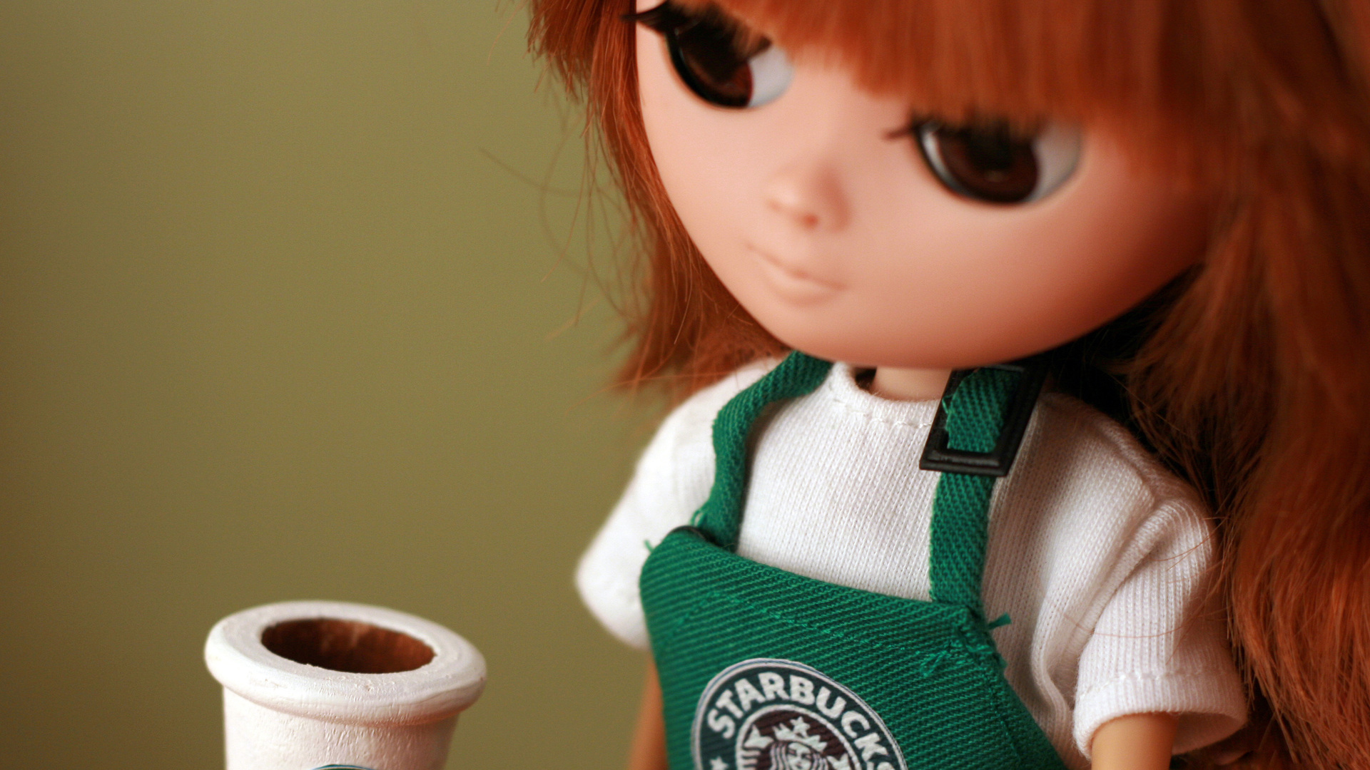 Cute Starbucks Wallpaper Doll