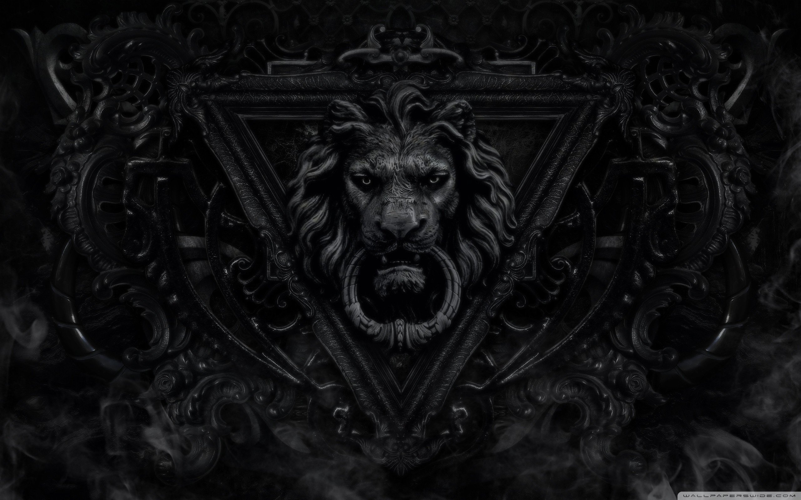 Lion Dark Wallpaper