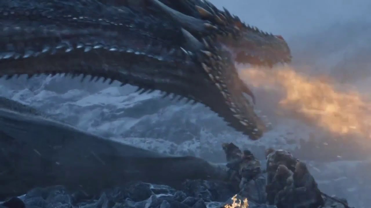 Game of Thrones Season 7 Episode 6 Dragon Fight Wallpaper
