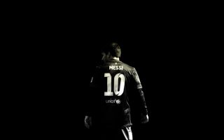 HD Messi Black Wallpaper