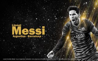 Messi Wallpaper Black