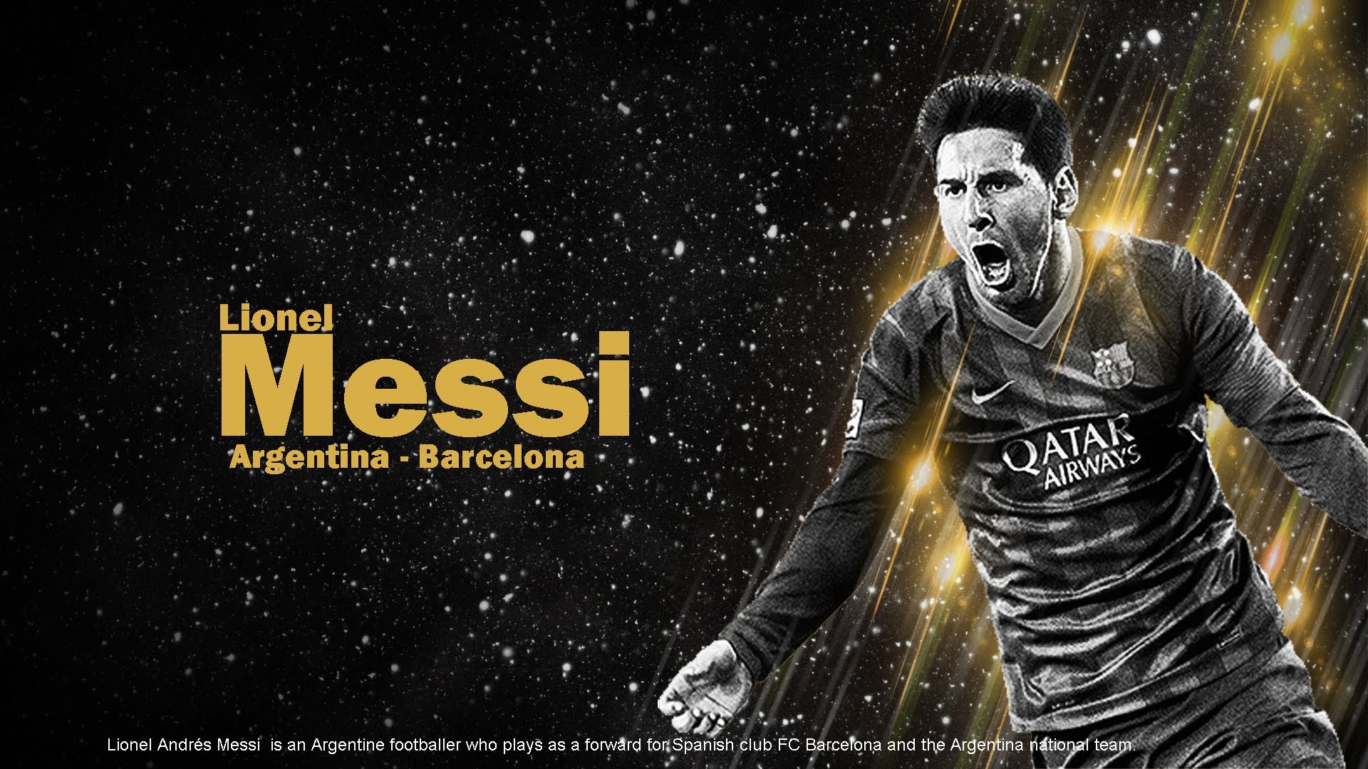 Messi Wallpaper Black