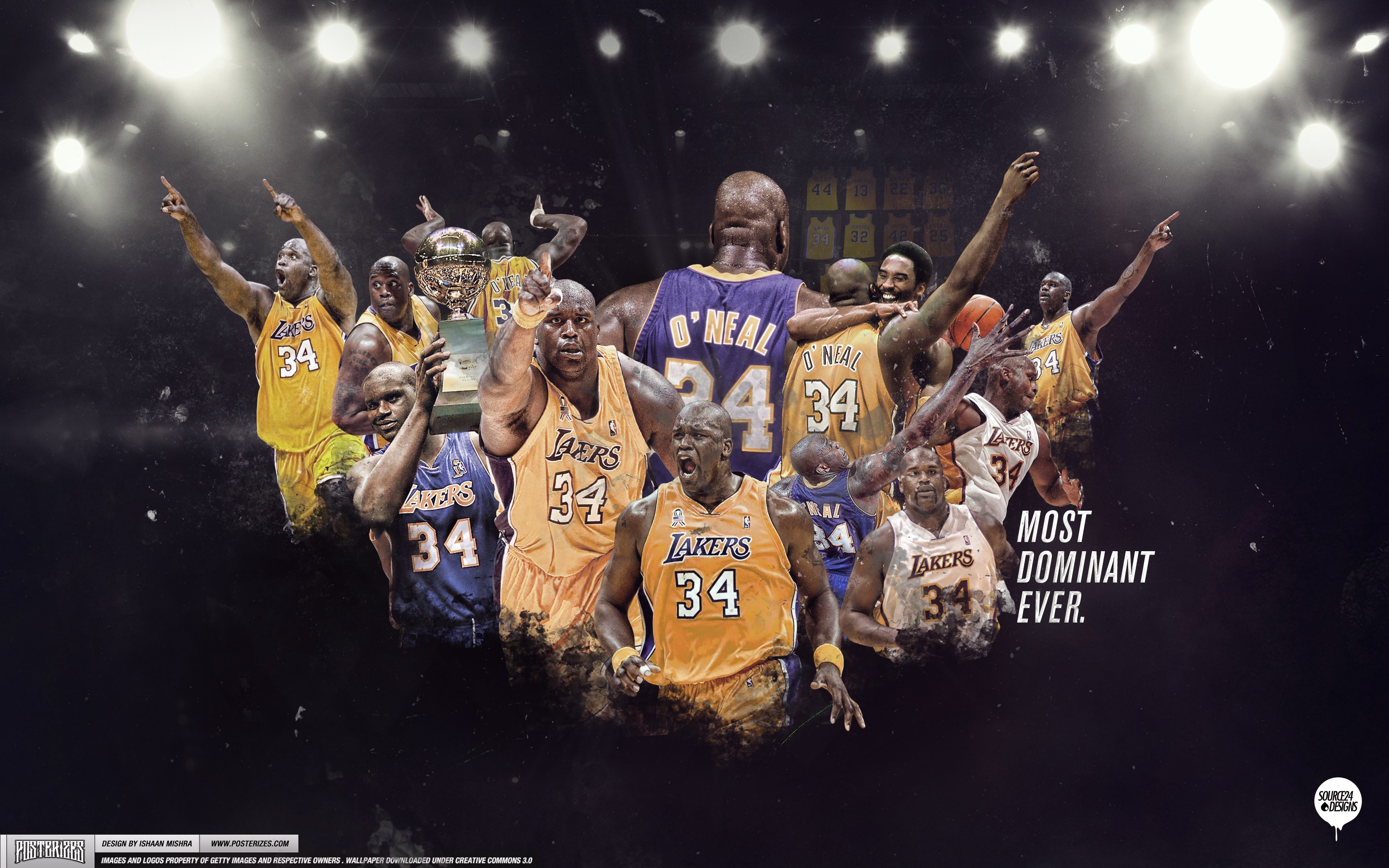 Shaquille Oneal Lakers Wallpaper