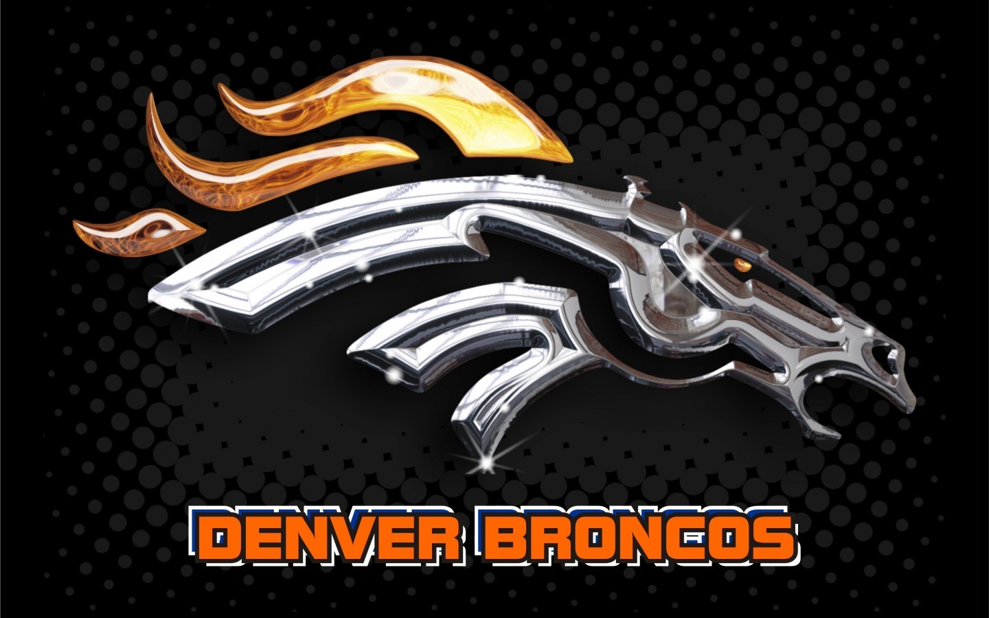 3D Denver Broncos Wallpaper 1440x900