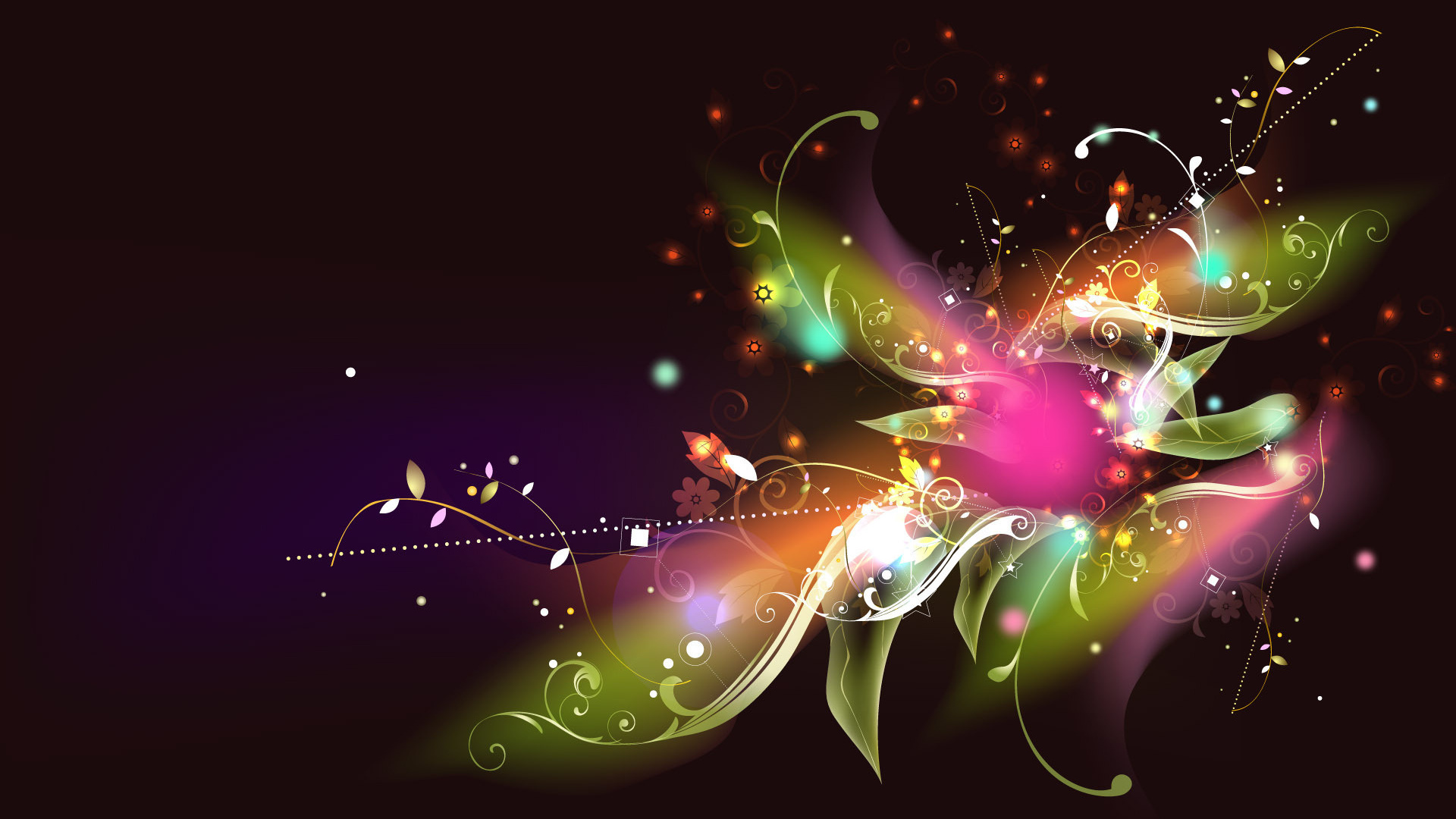 3D Flower Desktop Wallpaper 1920x1080