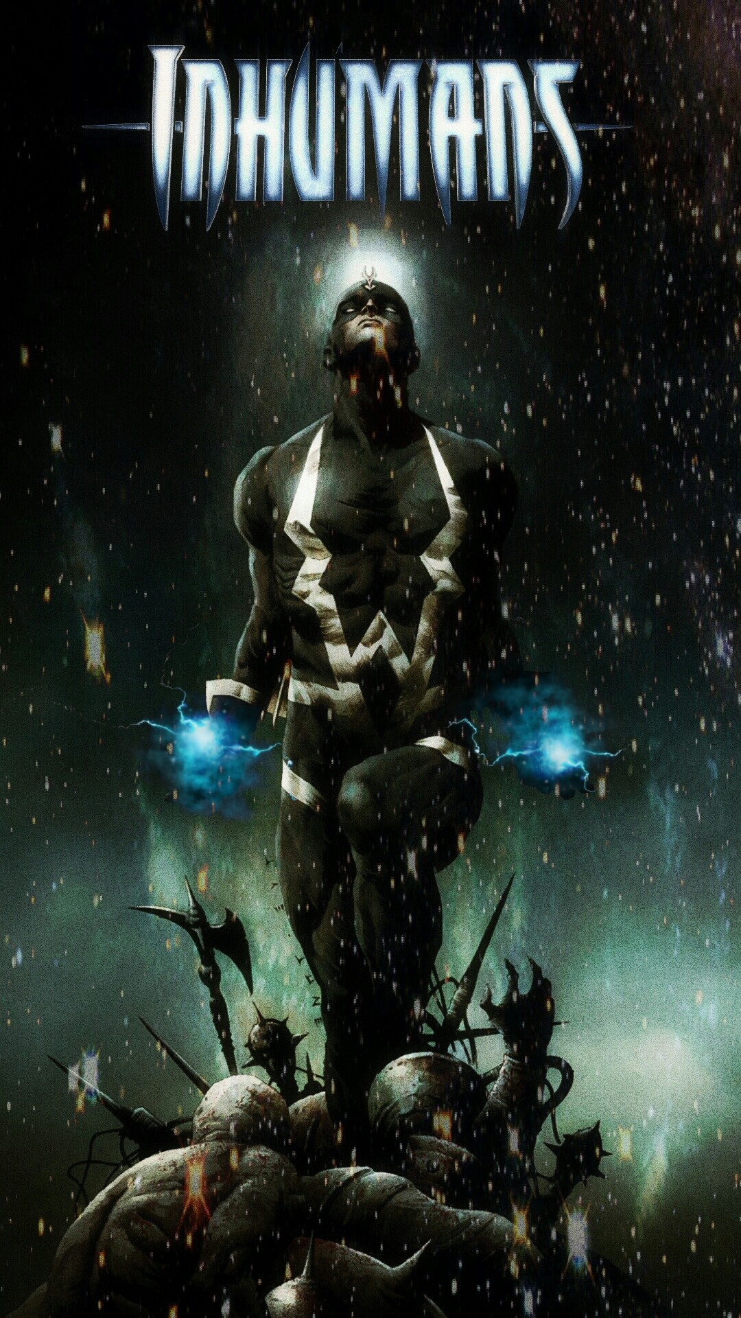 Black Bolt Marvels Inhumans Iphone Wallpaper