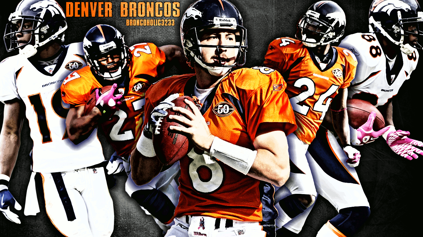 Denver Broncos Player Wallpaper 1366x768