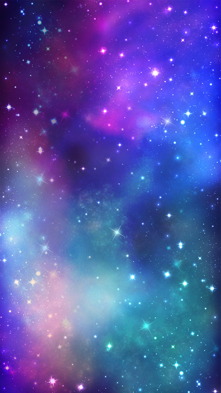 Iphone Night Stars Light Wallpaper