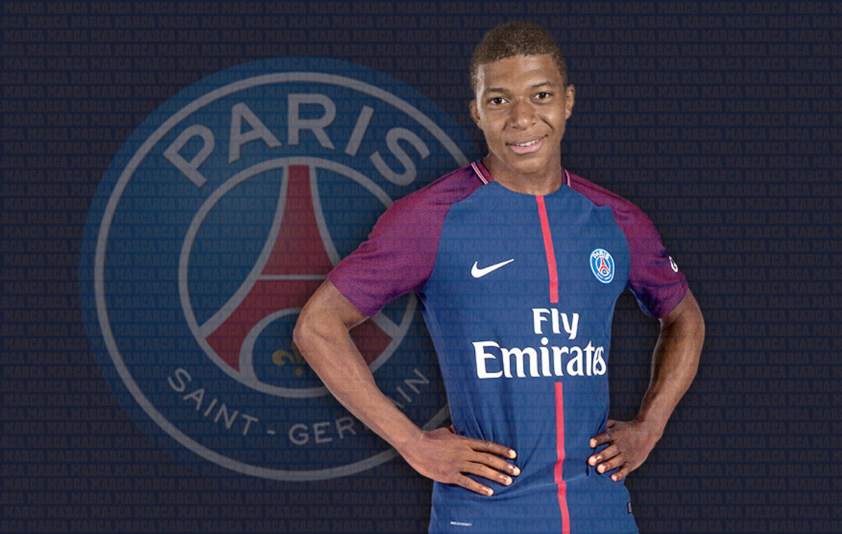 Mbappe PSG Background Wallpaper