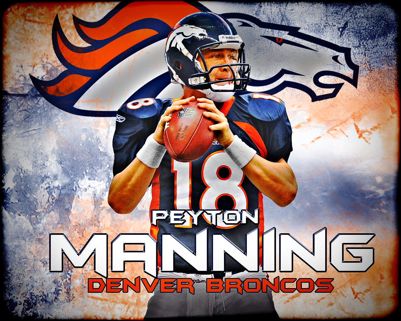 Peyton Manning Broncos Wallpaper 1280x1024