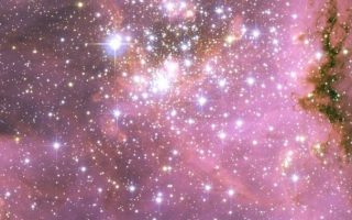 Pink Light Galaxy Iphone Stars Wallpaper