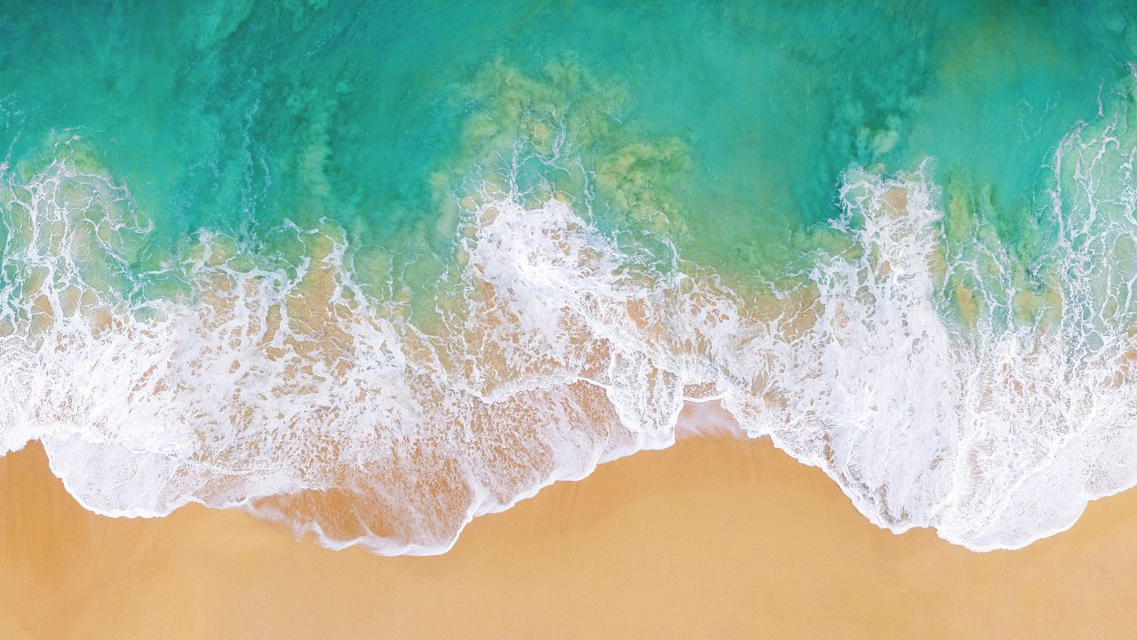 iOS 11 Wallpaper Beach 1280x720