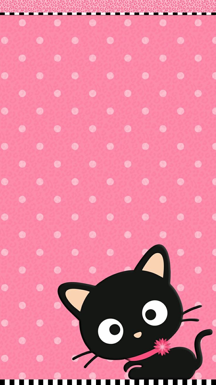 Cute Cat Pink Wallpaper iPhone 736x1308