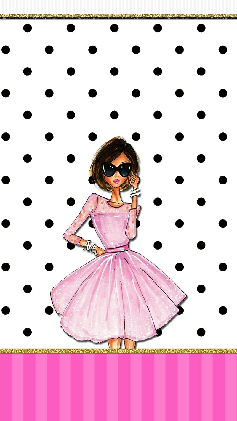 Cute Girly Pink Dress Wallpaper 800x1422