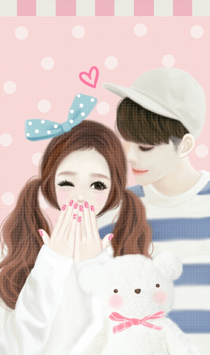 Korean Cute Anime Couple