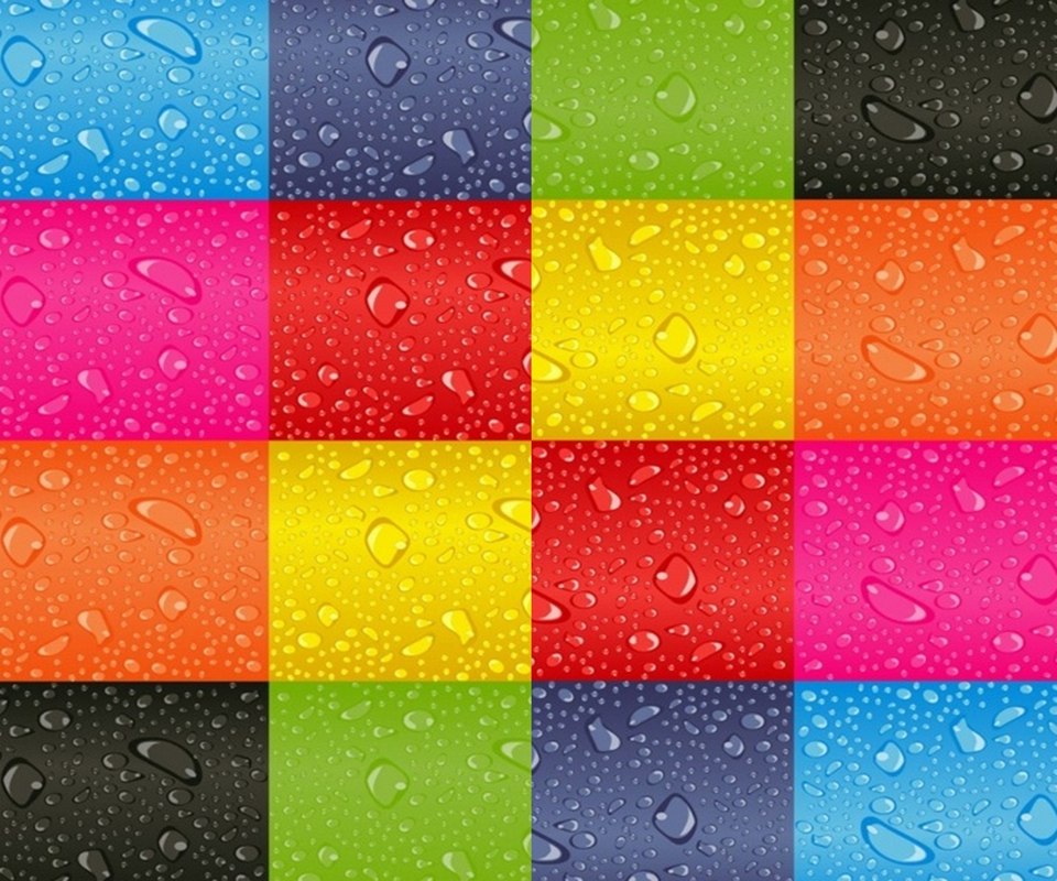 Drop Of Water Colorful Wallpaper 960x800