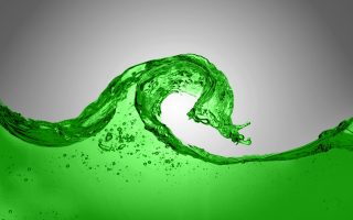 Green Liquid HD Wallpaper