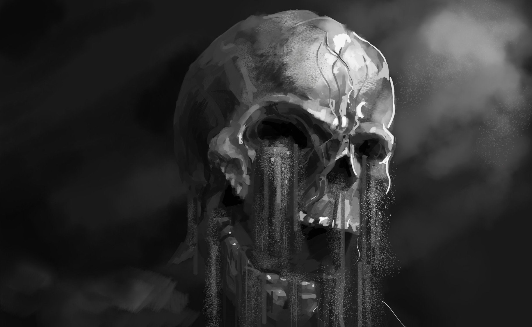 HD Wallpaper Dark Skull