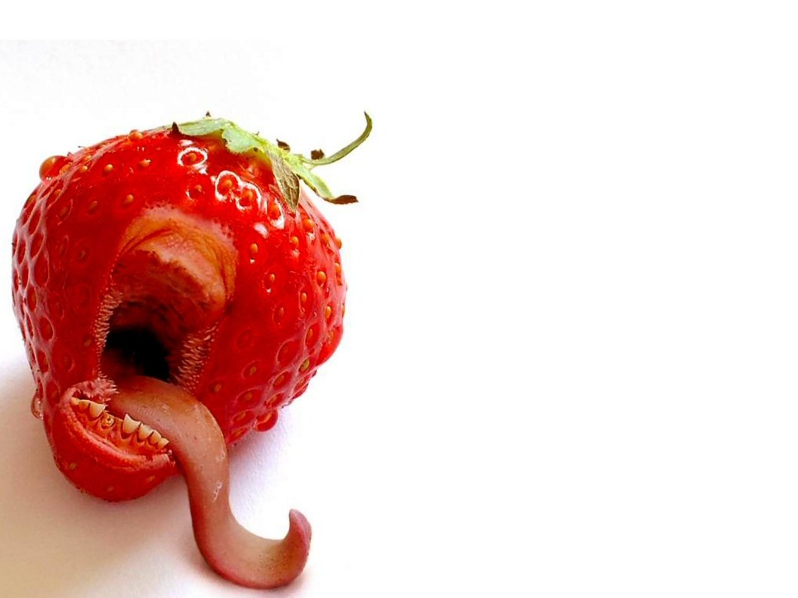 HD Wallpaper Strawberry Tongue
