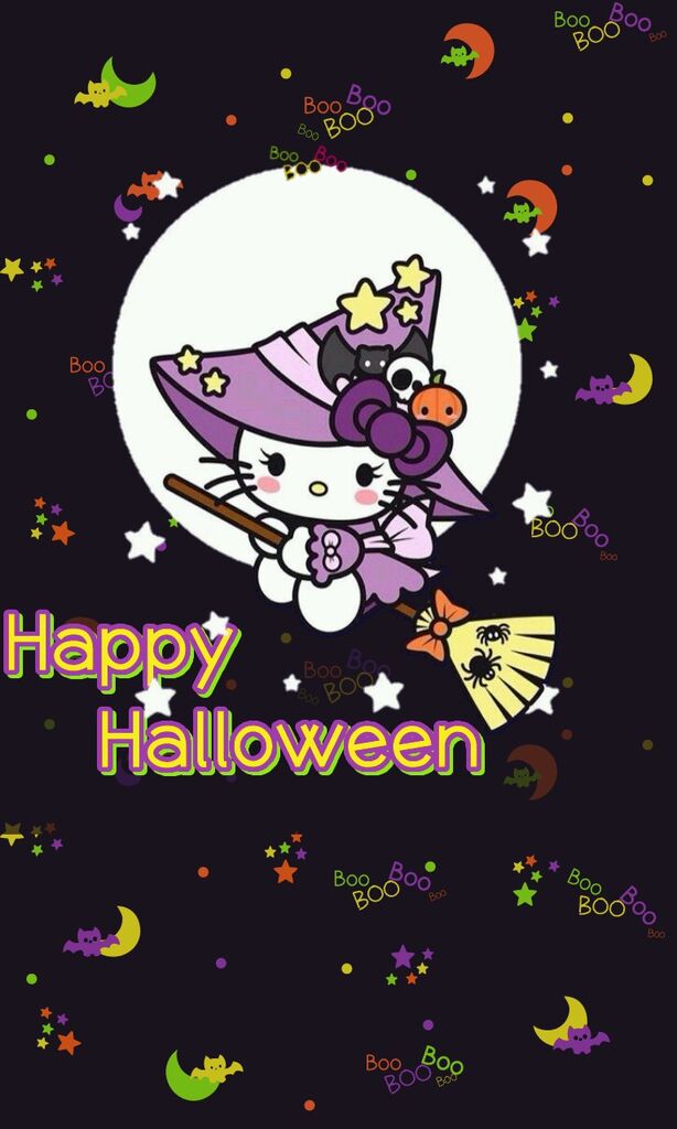 Hello Kitty Halloween Cute Wallpaper 614x1024
