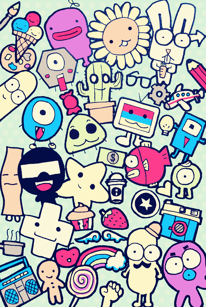 Iphone Wallpaper Tumblr Cute Girly Doodle
