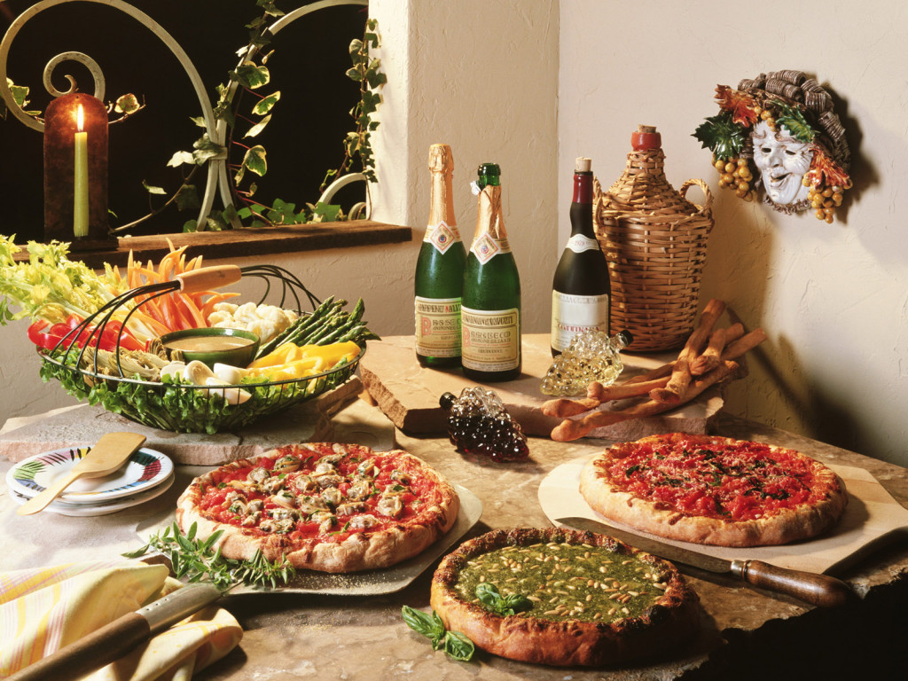 Italian Food And Wine Wallpaper