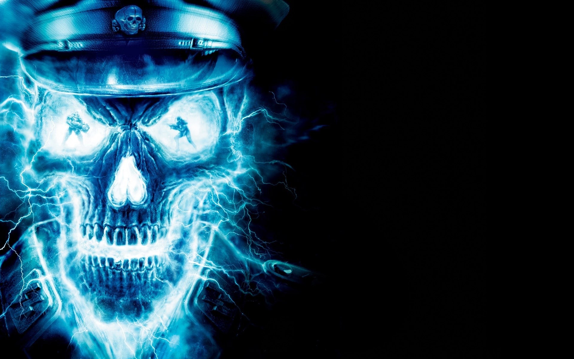 Light Skull Dark Wallpaper 1920x1200