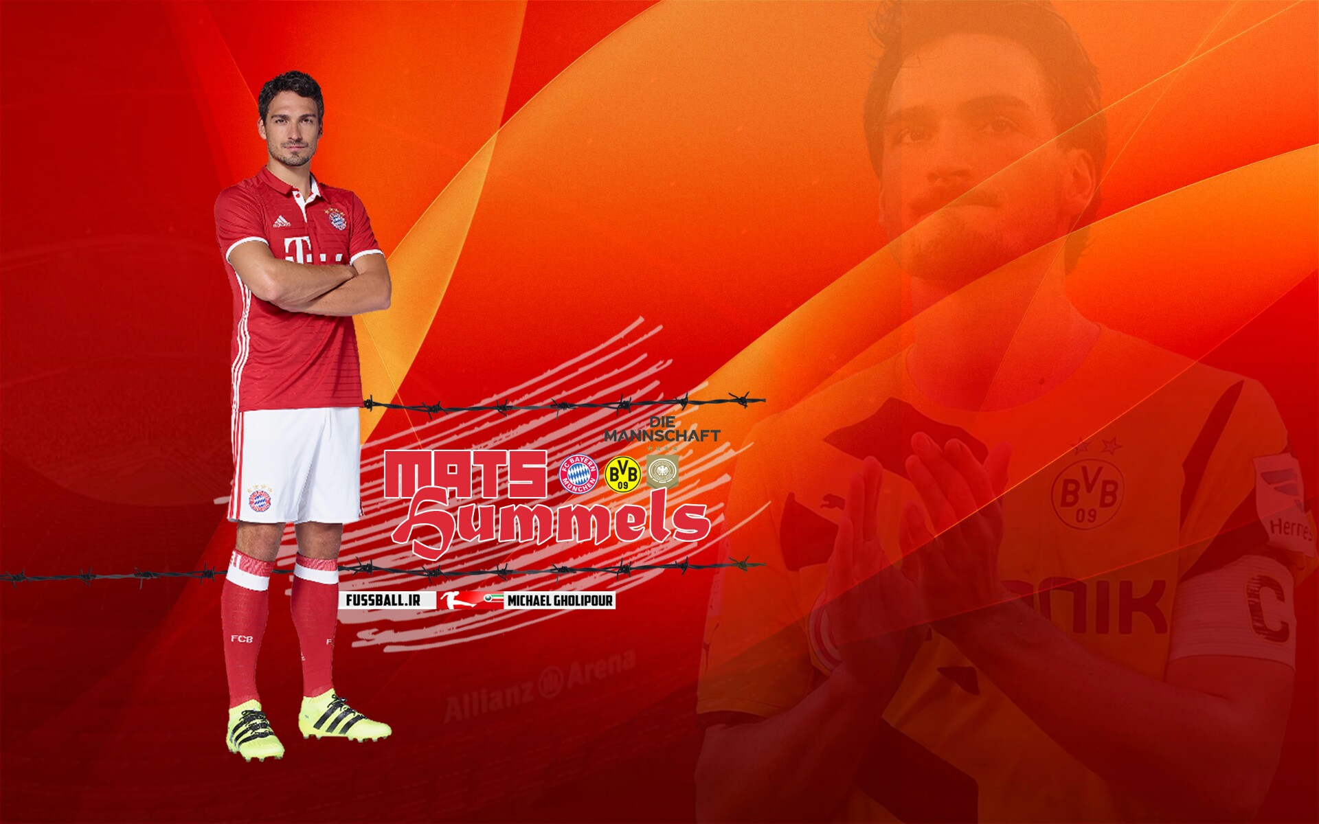 Mats Hummels Wallpaper HD 1920x1200