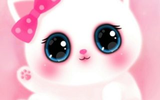 Pink Cute Girly Cat Melody Iphone Wallpaper