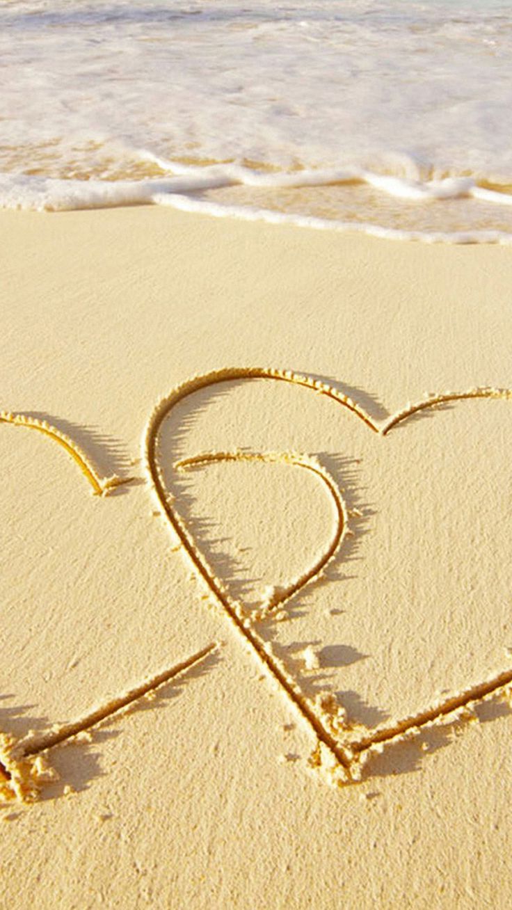 Romantic Beach Sand Wallpaper iPhone
