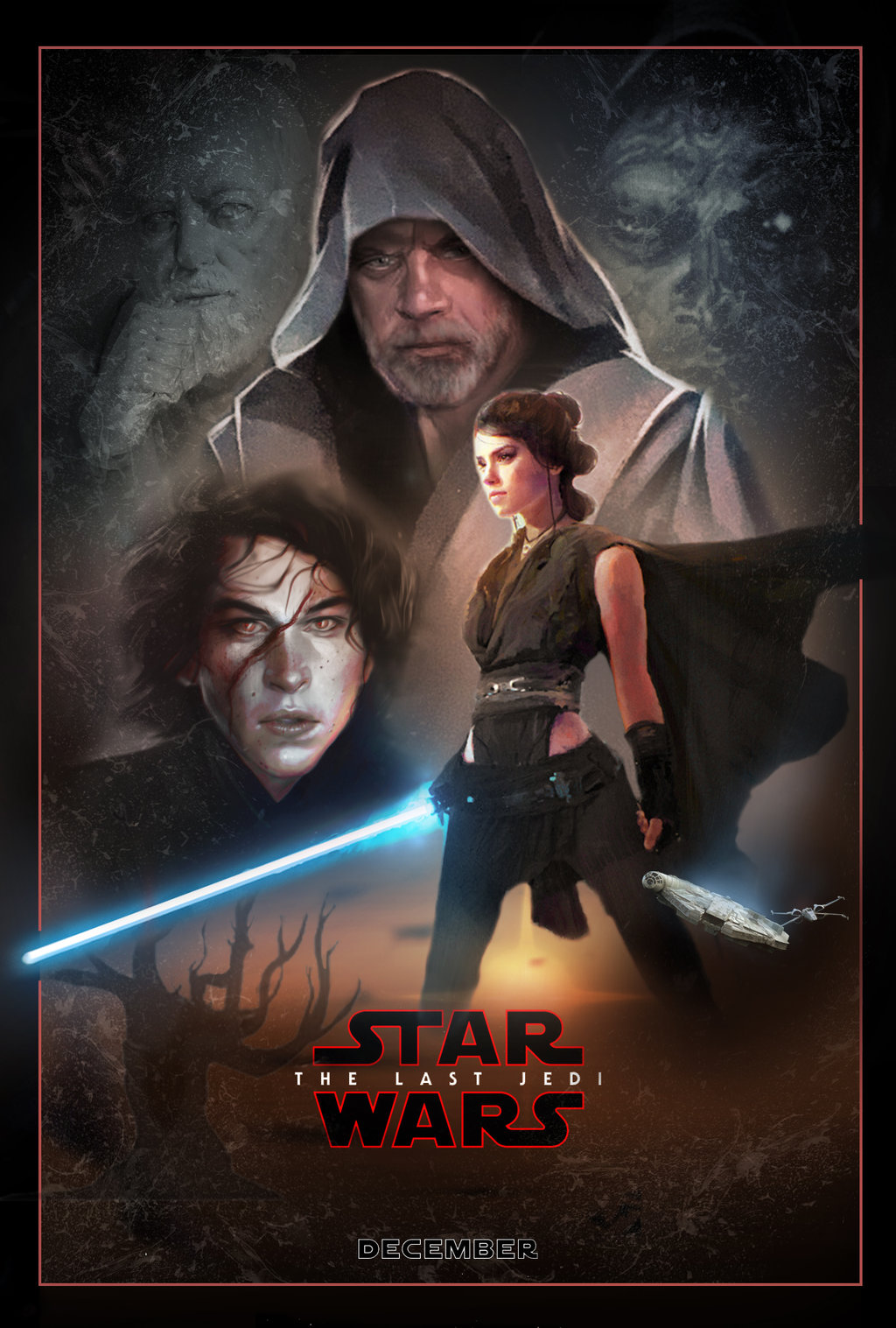 The Last Jedi Poster Wallpaper 1024x1517
