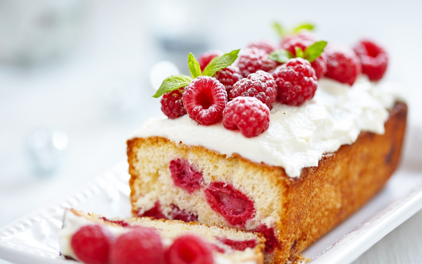Wallpaper Raspberry Cake Sweet
