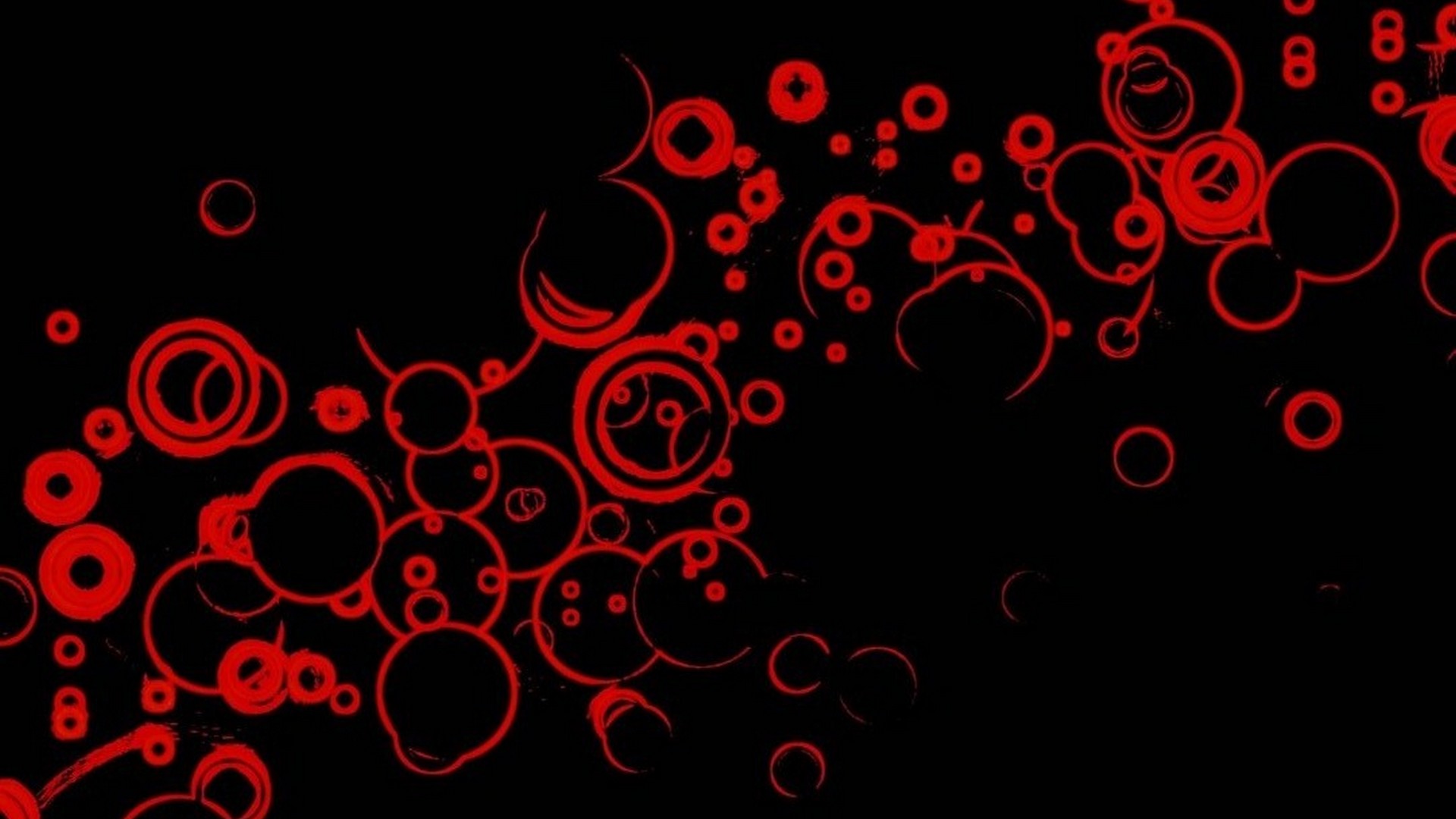 Circles Red Wallpaper
