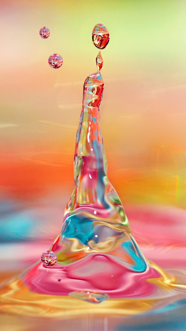 Colorful Liquid iPhone Wallpaper 750x1334