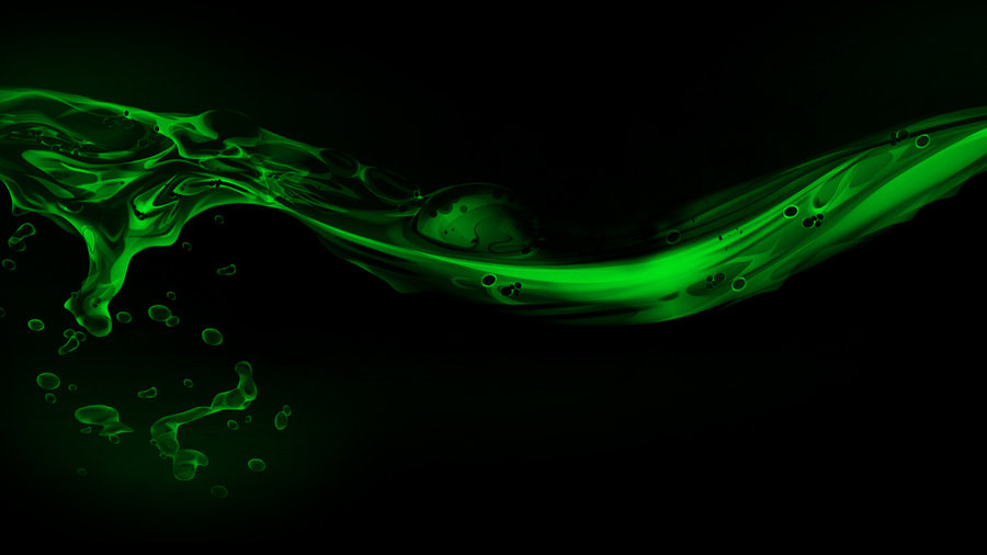 Cool Green Liquid Wallpaper