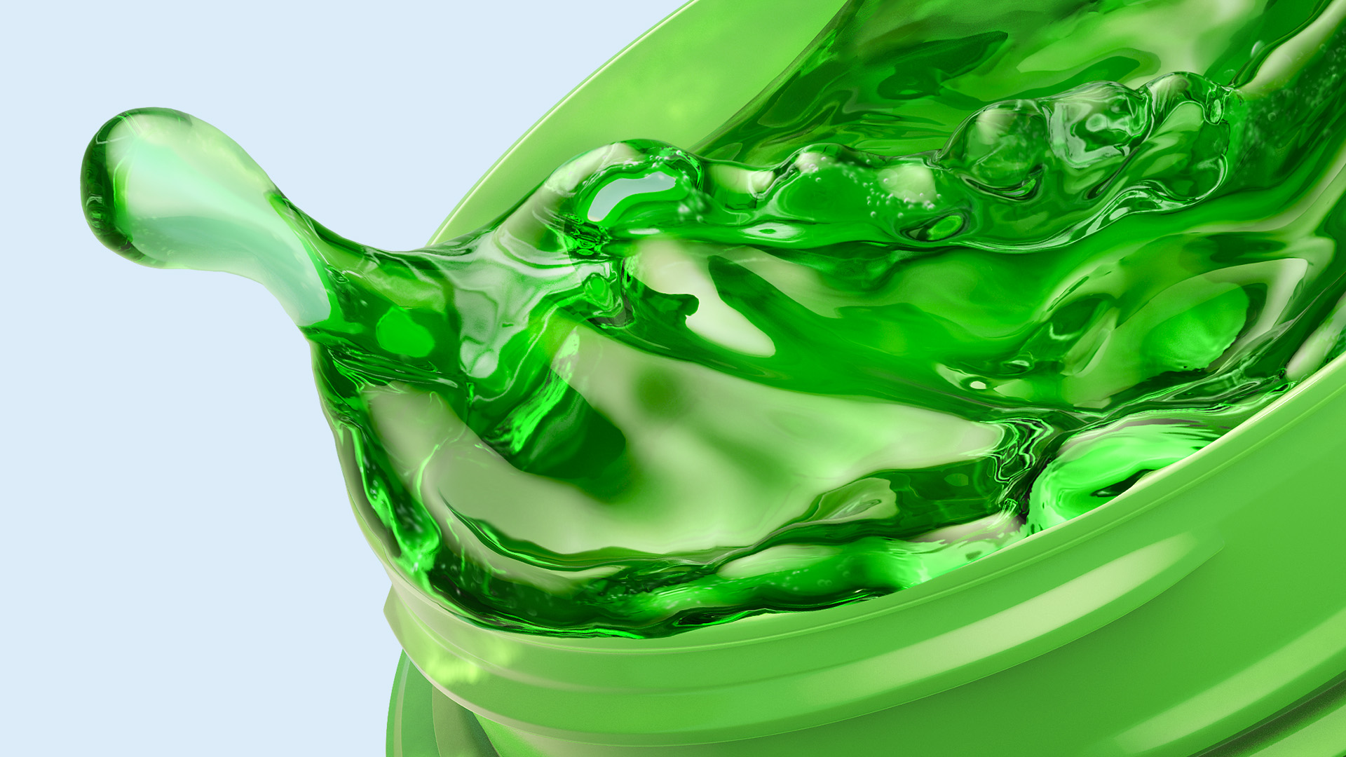 HD Wallpaper Green Liquid