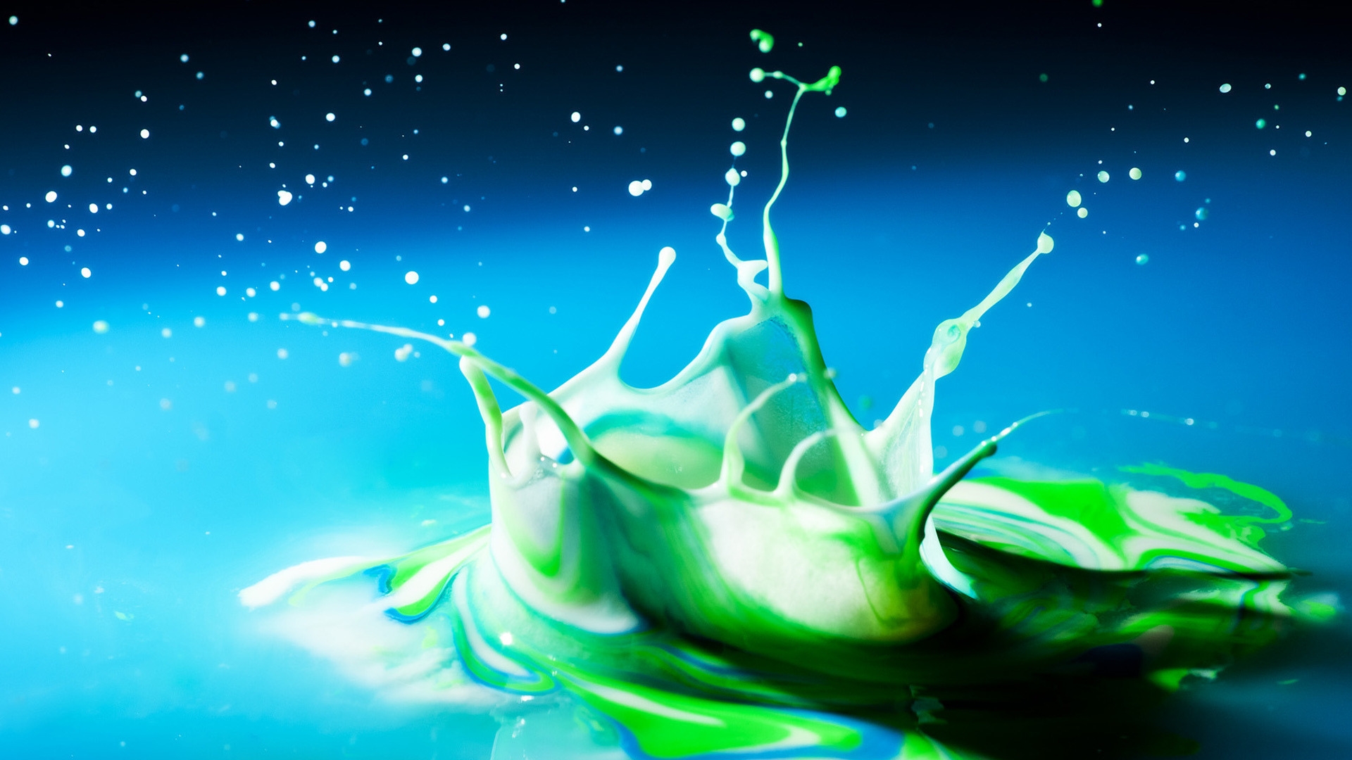 Milky Green Liquid Wallpaper 1920x1080