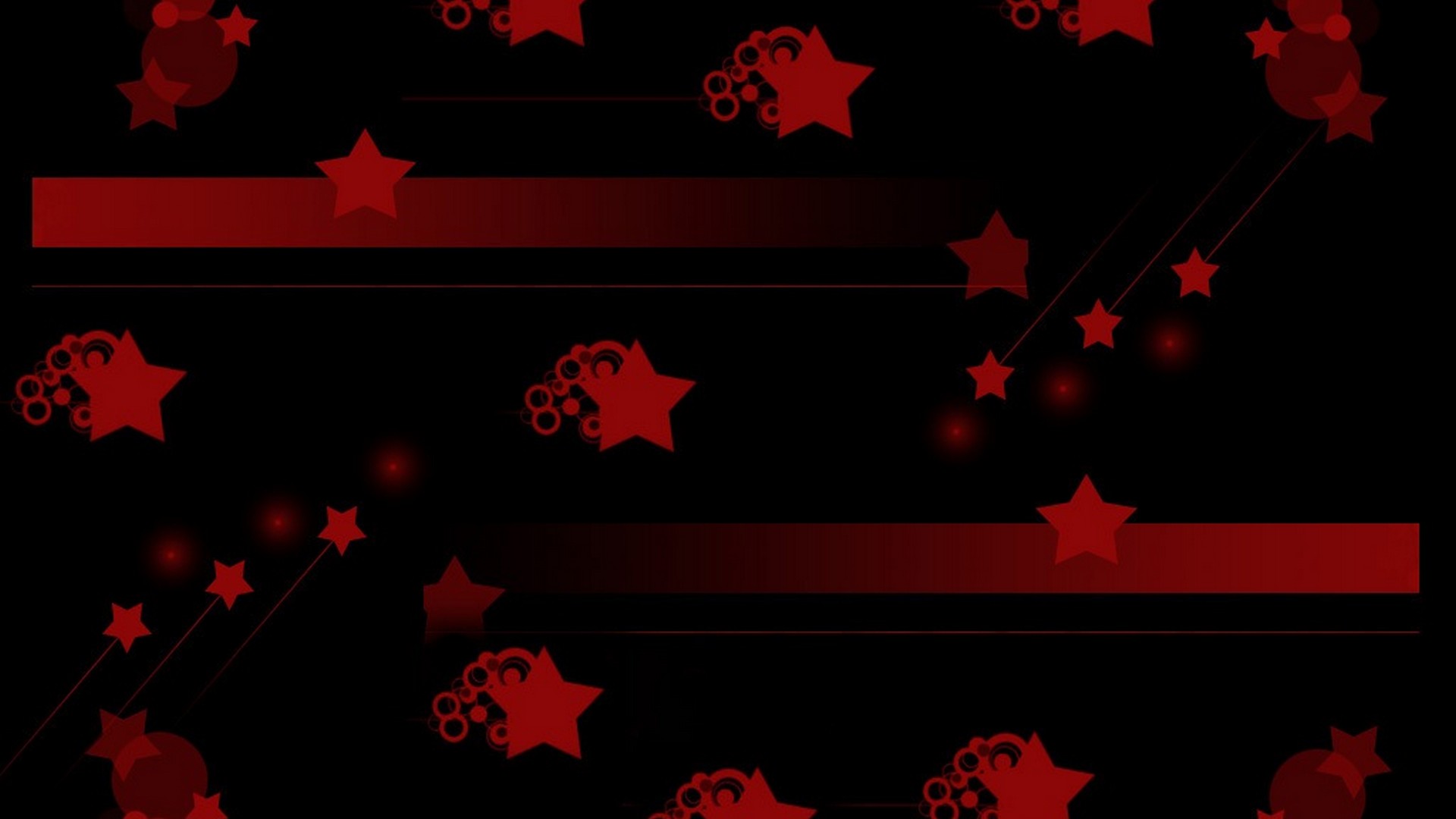 Red and Black Stars Wallpaper 1920x1080