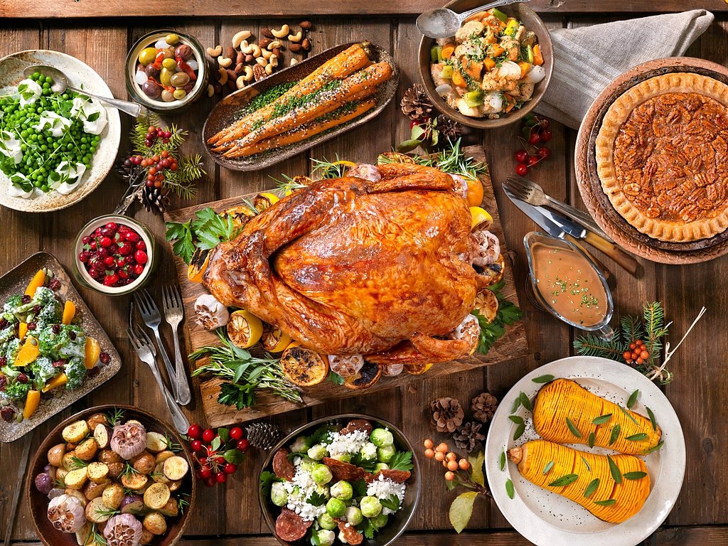 Thanksgiving Turkey Holiday Wallpaper 1024x768