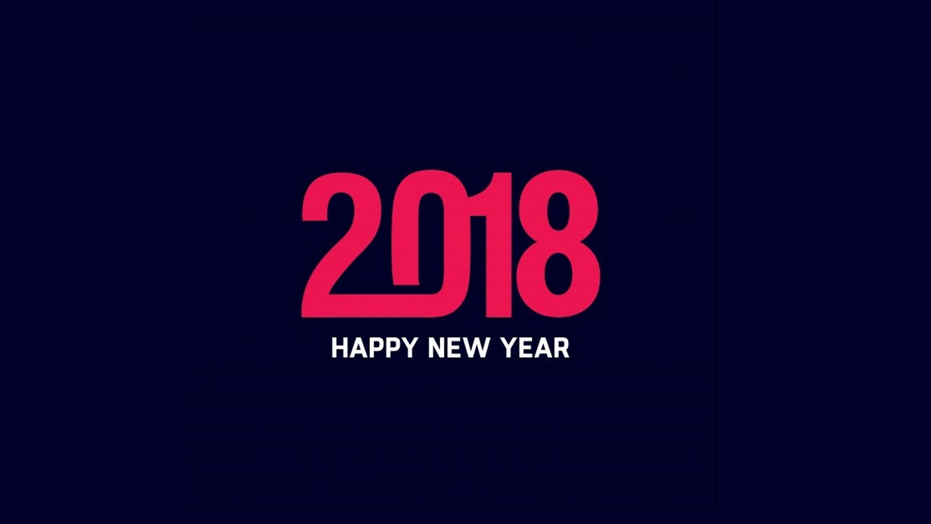 Happy New Year 2018 Desktop Wallpaper 1920x1080
