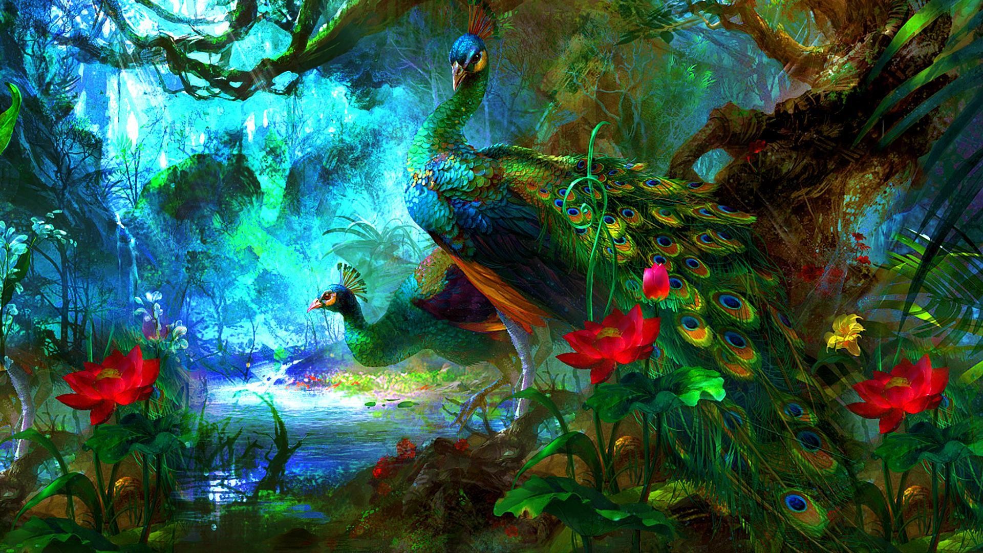 Peacock Mac Wallpaper 1920x1080