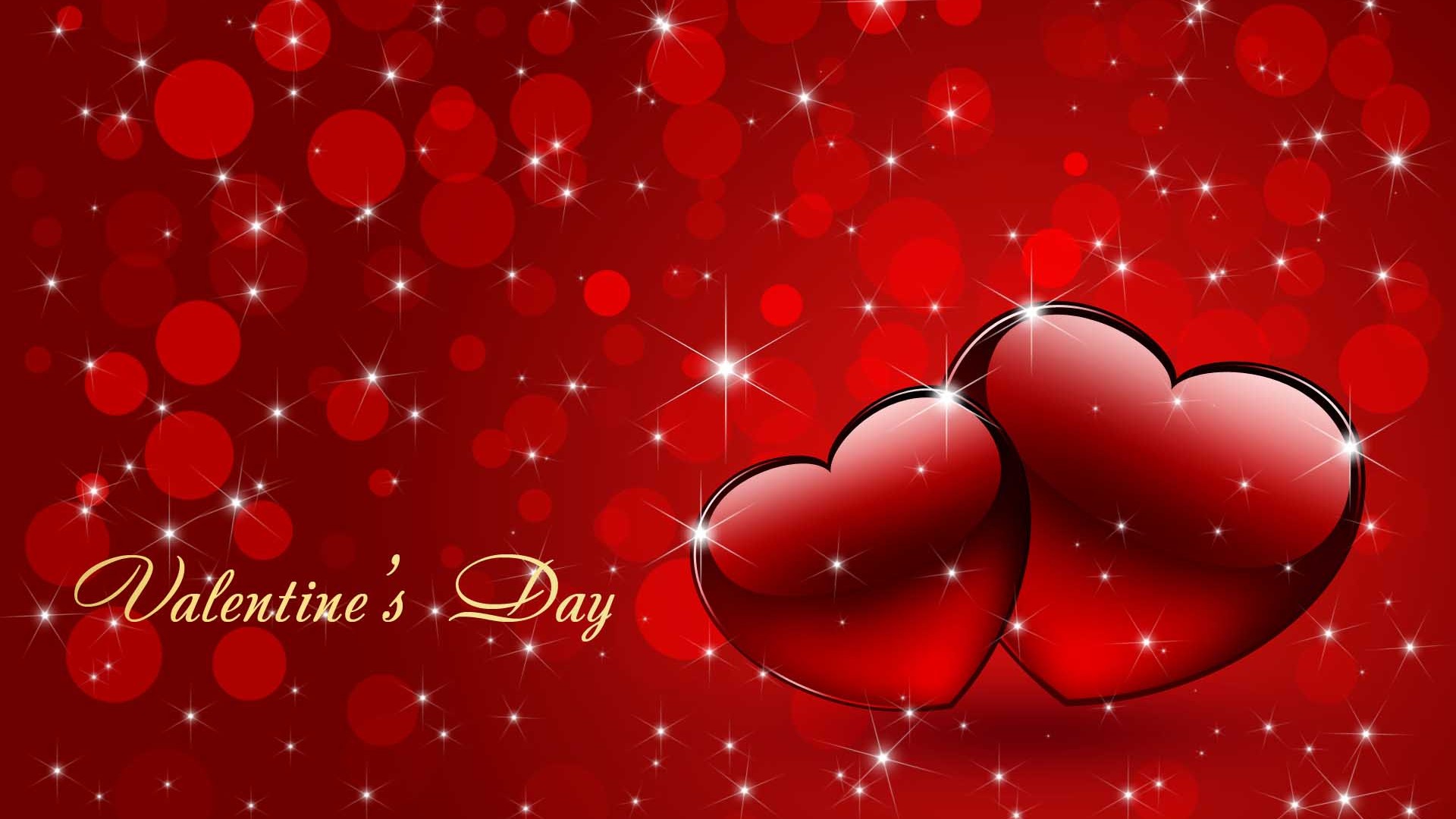 Heart Valentines Day Background 1920x1080
