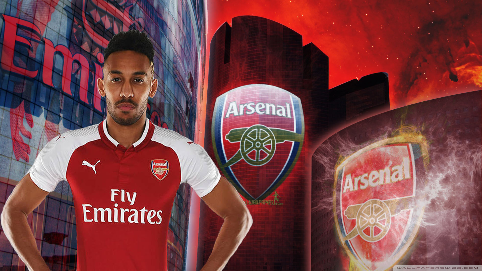 Arsenal Pierre Emerick Aubameyang Wallpaper 1920x1080