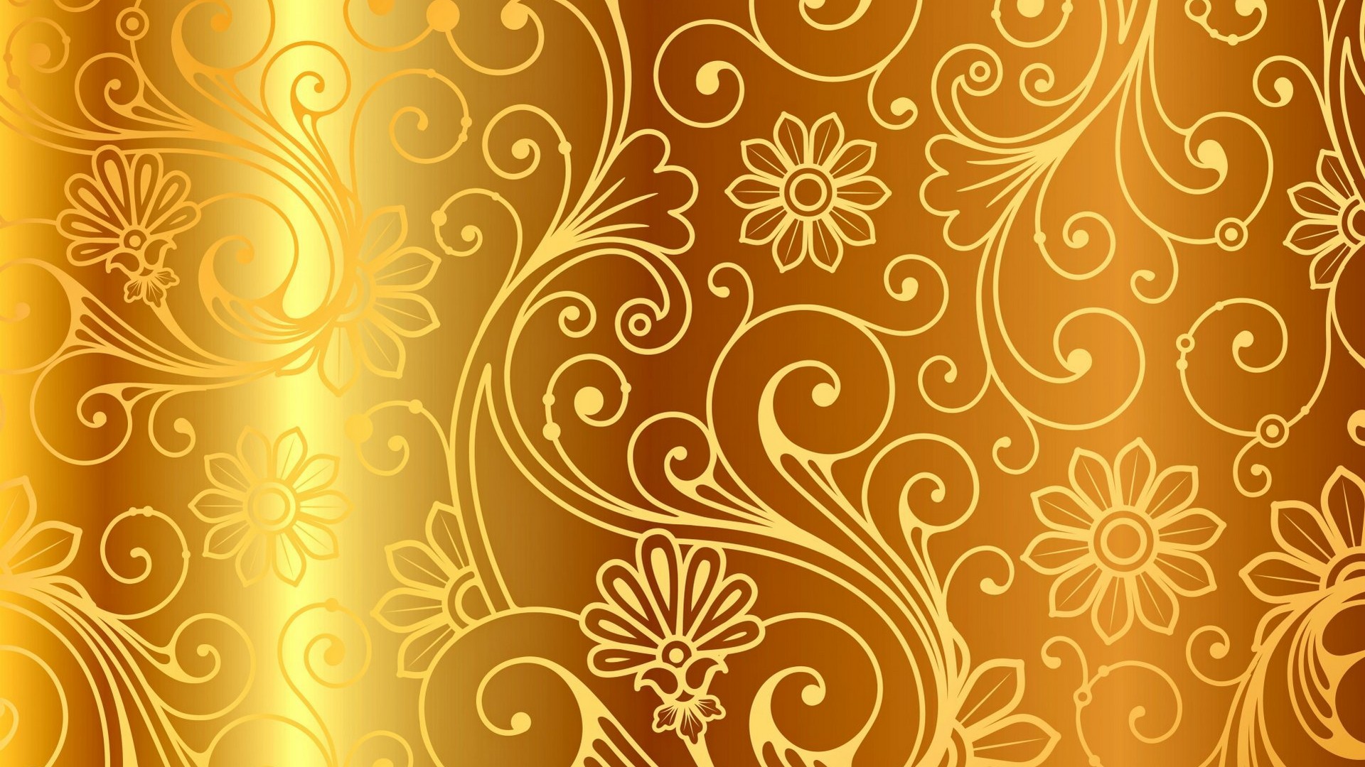 Gold Designs Wallpaper HD 1920x1080