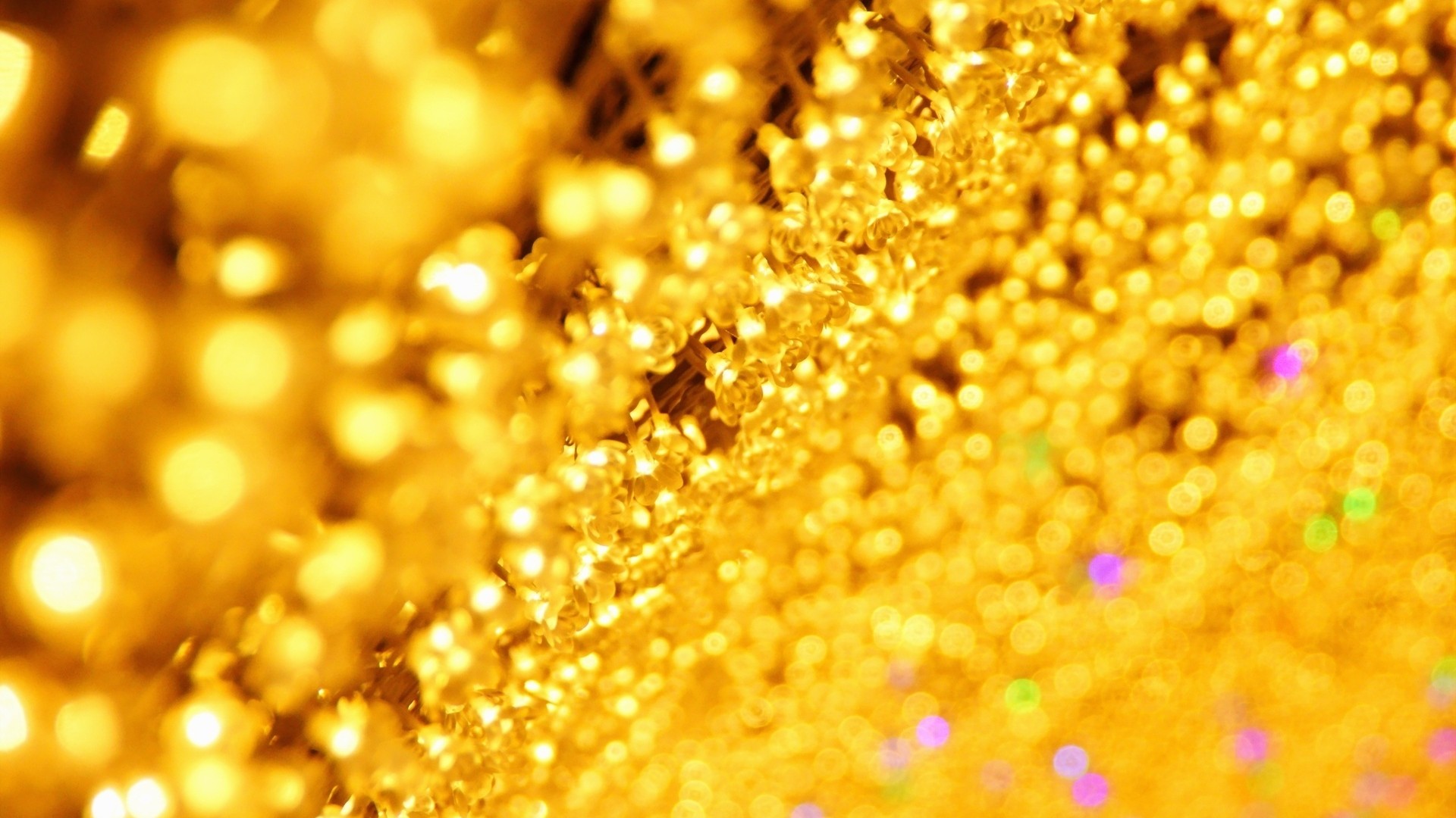 Gold Sparkle HD Wallpaper With Resolution 1920X1080