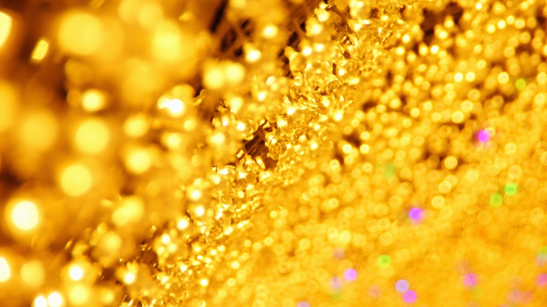 Gold Sparkle HD Wallpaper 1920x1080